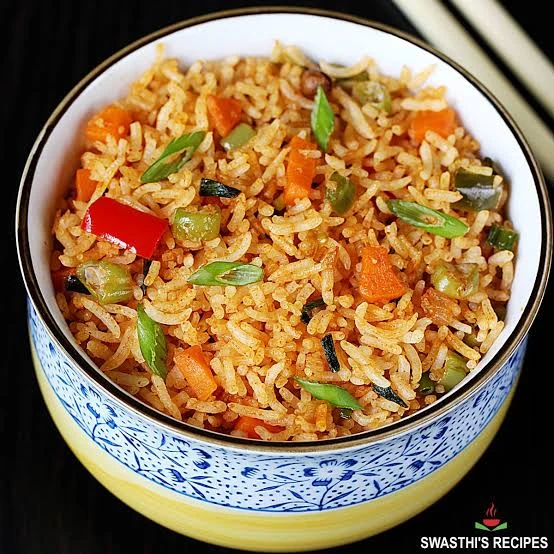 Schezwan fride rice veg