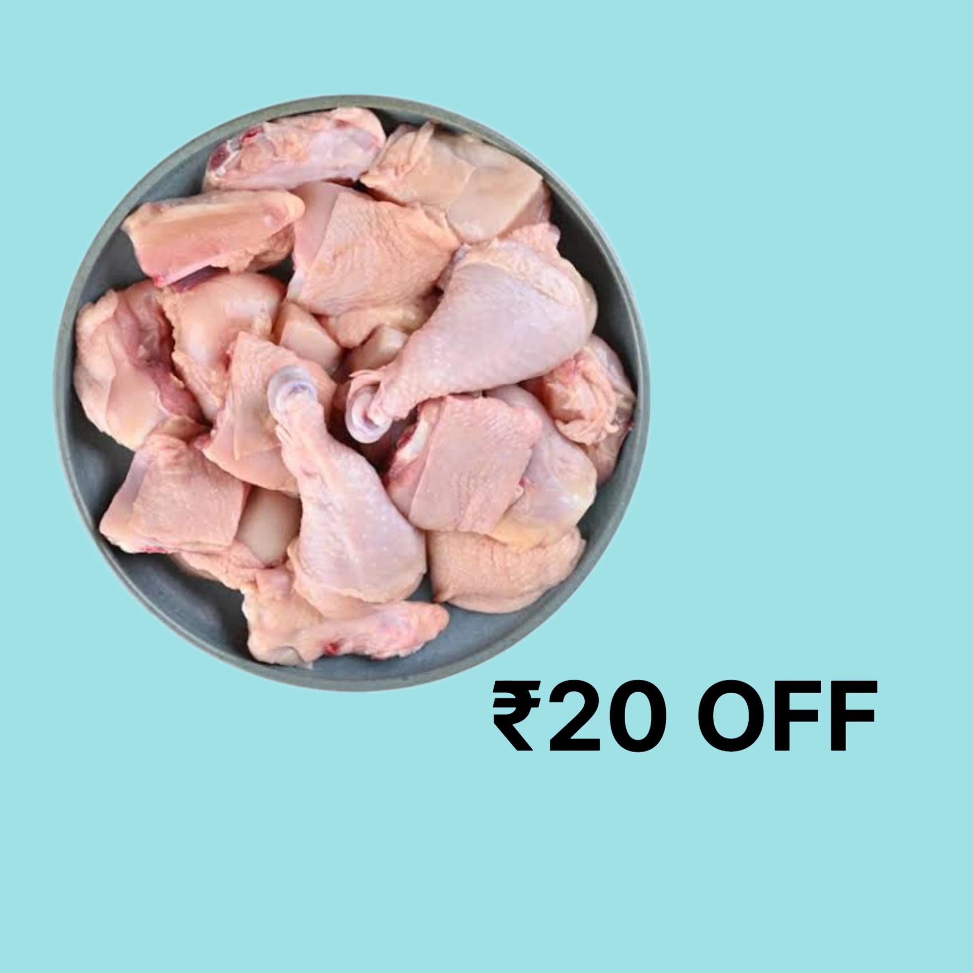 CHICKEN WITH SKIN. 1KG