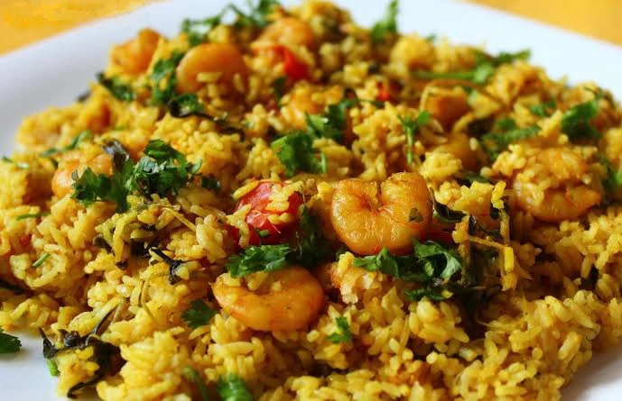 Chitti mutyalu prawns biriyani
