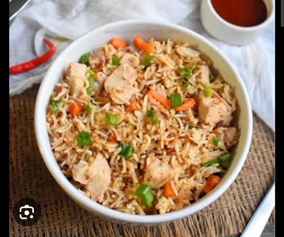 Hariyali Chicken Fried rice