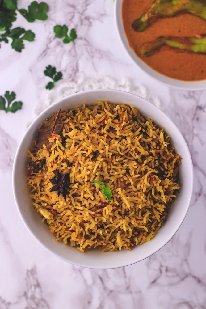 Plain biryani rice